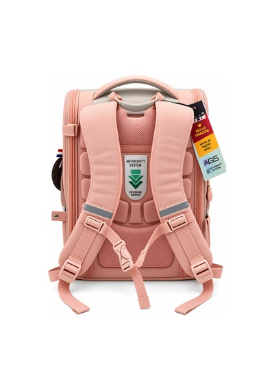 İlkokul Okul Çantası Hello Dragon Model 14 Pembe Antigravity 38x30x16 Cm Çok Renkli