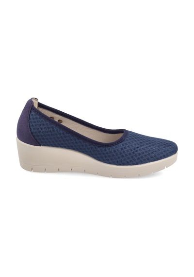 Sneaker Günlük Kadın 18 X15 78 Fly Flot Cloth Shoe Dark Blue Dark Blue Koyu Mavi