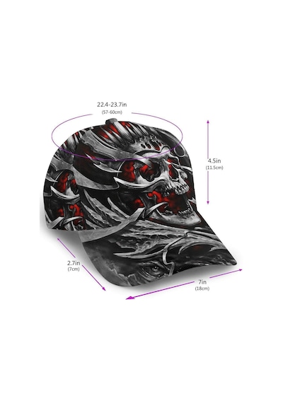 Valkyrie Dragon Nefes Alabilir Spor Şapka Ayarlanabilir Outdoor Balıkçı Kamp Günlük Unisex Şapka Siyah
