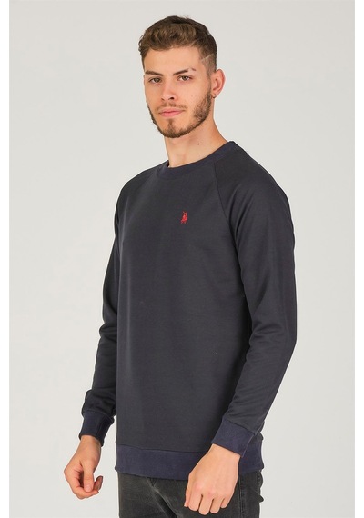 V4003 Dewberry Reglan Kol Erkek Sweatshırt-lacivert Lacivert