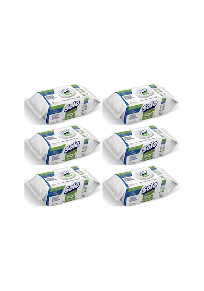 Solo Yüzey Temizlik Havlusu 100 Yaprak Okaliptus & Çam Esintisi 6'lı Set