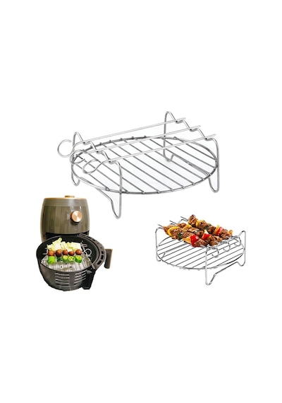 Philips Airfryer Xl Hd9257/80 3000 Serisi 5.6 Lt İle Uyumlu Izgara Teli 3 Şişli