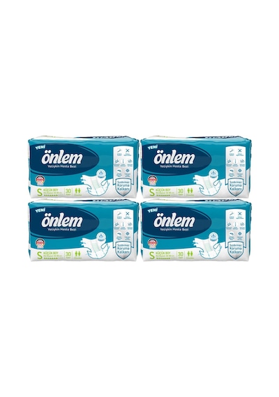 Önlem Yetişkin Hasta Bezi Küçük Boy Small 30 Adet X 4 'lü Paket