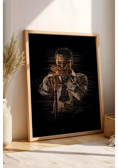 Joker Portre Çerçeveli Tablo - Estetik Poster