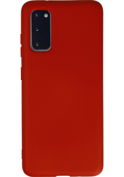 Samsung Galaxy S20 Uyumlu Kılıf Nano İçi Kadife Silikon - Kırmızı