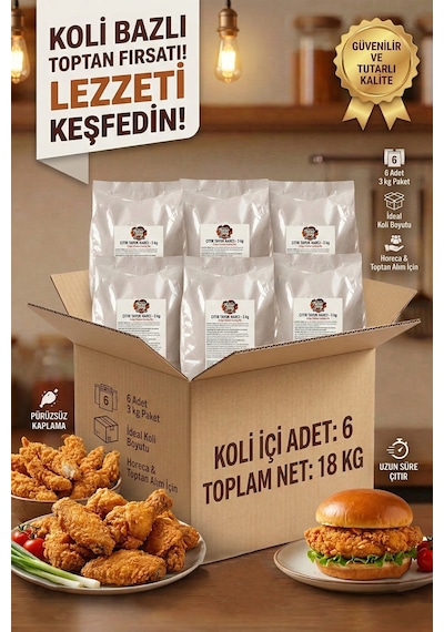Çıtır Tavuk Pane Harcı 3000 G X 6 Adet - 1 Koli Koli Bazlı Avantaj Paketi