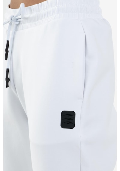 Maraton Sportswear Comfort Kadın Dönüşlü Paça Basic Beyaz Eşofman Altı 22163-beyaz Beyaz