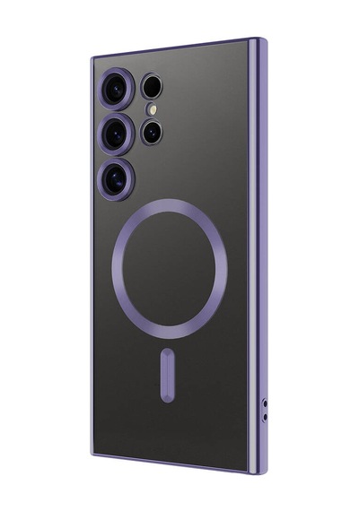 Galaxy Uyumlu S24 Ultra Kılıf Magsafe Kamera Lens Korumalı Logo Gösteren İnce Hafif Pazarplus Koyu Yeşil