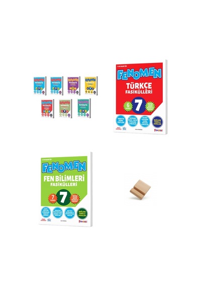 Fenomen 7. Sınıf Maarif Matematik Fen Bilimleri Ve Türkçe Fasikülleri 3lü Soru Bankası + Telefon Standı