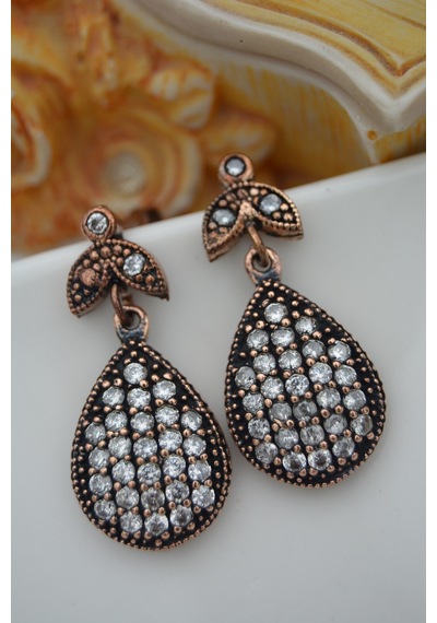 Stoneage Drop Earring Bronz