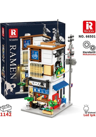 Reobrix 66501 Ramen Evi Yaratıcı Yapı Blok Seti Building Blocks Ramen House - 1142 Parça Reobrix 66501 Ramen Evi Yaratıcı Yapı Blok Seti Building Blocks Ramen House - 1142 Parça
