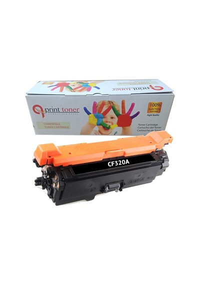Qprint Toner Hp 652a Cf320a Siyah Uyumlu Toner M651dn M680dn Cz248a Cz249a Cz250a Cz256a Cz257a