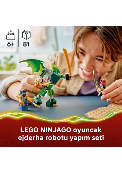 LEGO® NINJAGO® Lloyd’un Ejderha Robotu Savaş Paketi 71862 - 6 Yaş ve Üzeri için 3 Minifigür İçeren Oyuncak Yapım Seti (81 Parça)