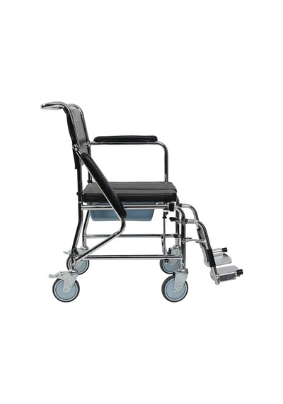 Alüminyum Katlanabilir Manuel Klozetli Banyo Sandalyesi Comfortable Wheelchair
