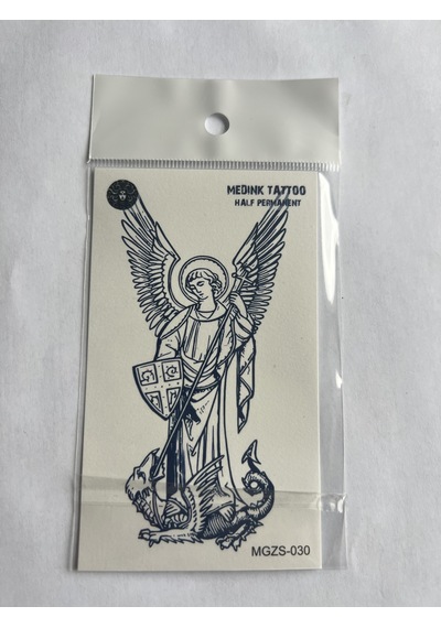 Savaş Melek 11x8 Cm Yarı Kalıcı Geçici Dövme Yapıştırma Dövme