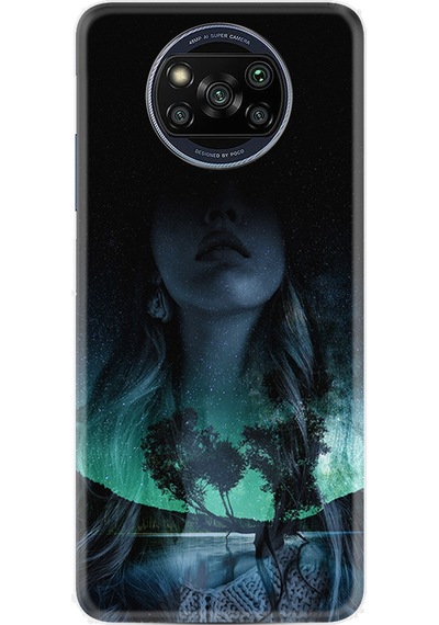 Xiaomi Poco X3 Pro Kılıf Resimli Desenli Silikon Platinium Series Lost Girl 1809