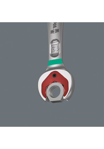 Wera 6001 Joker Switch Açık Ağız Cırcırlı Kombine Anahtar, Yön Mandallı, İnç, 9/16" X 187 Mm