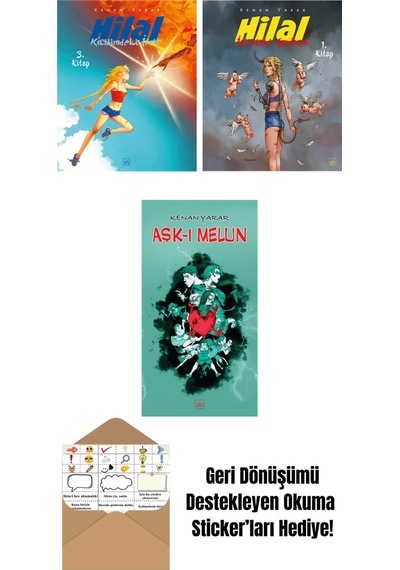 Hilal 3. Kitap Kalbimdeki İfrit + Hilal 1. Kitap İçimdeki Şeytan Sınırlı Sayıda İmzalı + Aşk-ı Melun
