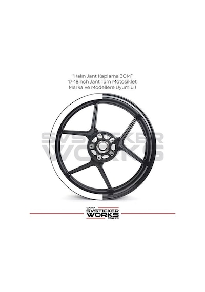 Motosiklet Jant Kaplama Yarım Yüksek Kaliteli Folyo 1 Paket 1 Motosiklet İçin 53839834