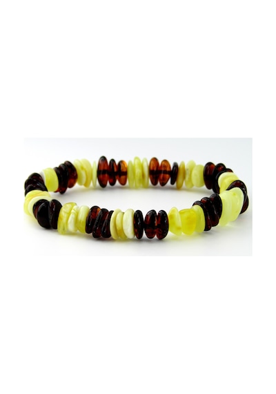 Kehribarsanat Kehribar Bileklik Çok Renkli Pul Kesim N11.59744 Çok Renkli