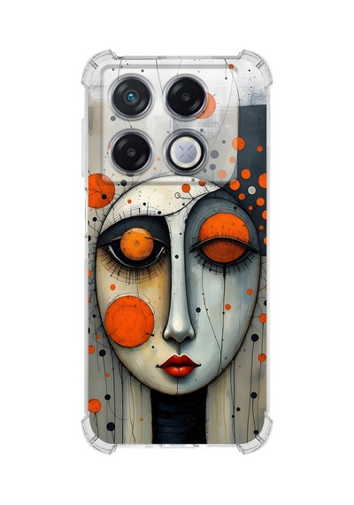 Printify Infinix Gt 20 Pro İle Uyumlu Şeffaf Silikon Kılıf Uv Baskılı Esnek Tpu Kapak Odak No1