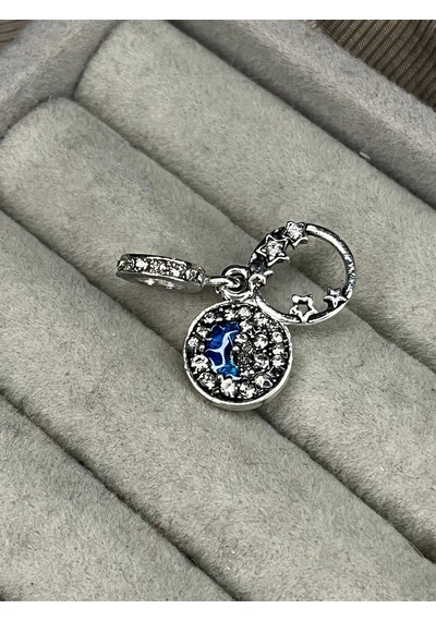 Hilal Ve Yıldızlar Charm Gümüş