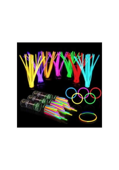 Glow Stick Fosforlu Neon Çubuk 1 Adet, Işık Saçan Çubuk , Işıklı Bileklik 20 Cm Diğer