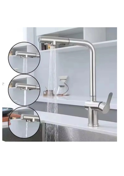 Fleko FLK99012 İnox Arıtmalı Spiralli Mutfak Bataryası