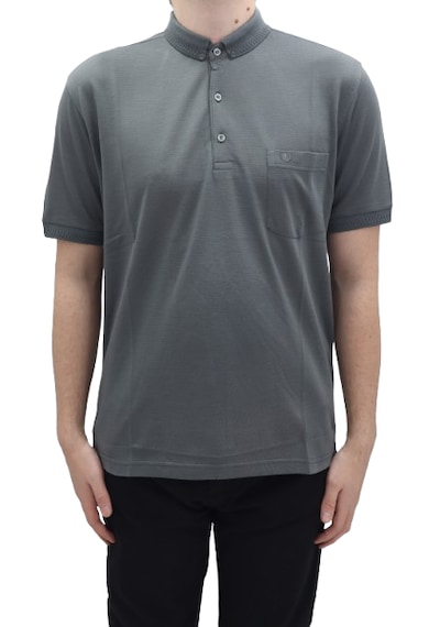 Santa Dmctekstil Erkek 102 Düz Klasik Kesim Rahat Kalıp Tek Cepli Polo Yaka T-shirt Füme Santa Dmctekstil Erkek 102 Düz Klasik Kesim Rahat Kalıp Tek Cepli Polo Yaka T-shirt Füme