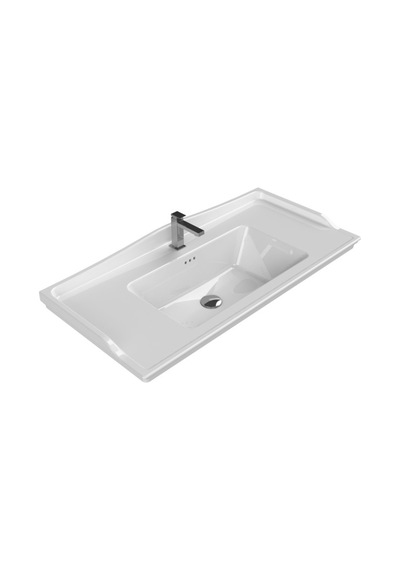 100x48 Cm Etajerli Seramik Banyo Ürünü 508 Yeşil