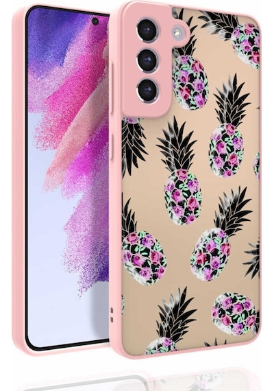 Samsung Uyumlu Galaxy S21 Fe Kılıf Desenli Parlak Nora Kapak