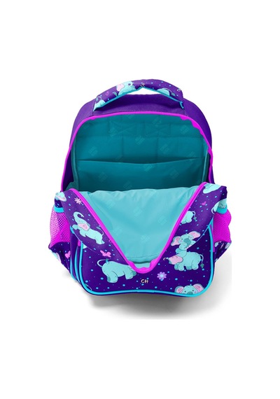 Coral High Kids Mor Pembe Fil Desenli 3'lü Okul Çanta Seti Set0114411