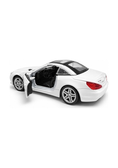 Welly 43662 Mercedes-benz Sl 500 Beyaz 1:36 Die-cast Çek-bırak Metal Model Araba
