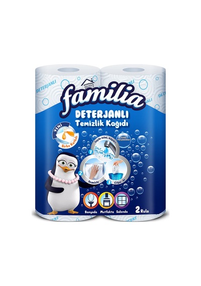 3 Adet Familia Kağıt Havlu Deterjanlı 2'li