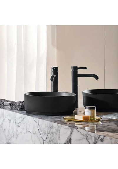 Alape Yuvarlak Çanak Lavabo - Mat Siyah - 40 Cm - 3222000240 Mat Siyah
