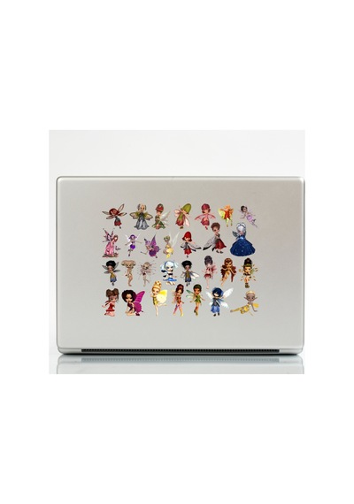 54 Adet Fairycore Periler Sticker Seti - Etiket Seti Scrapbook Bullet Journal Çok Renkli