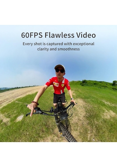 Kandao Qoocam 3 Aksiyon Kamerası 5.7 K + 2 Batarya + 128 Gb Sd Kart + 1 Kamera Çubuğu + 1 Motor Aksesuar Paketi Full Set Siyah