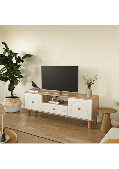 Bohem Tv Ünitesi 180 Cm Mdf N Kapak Çizgili Atlantik Çam