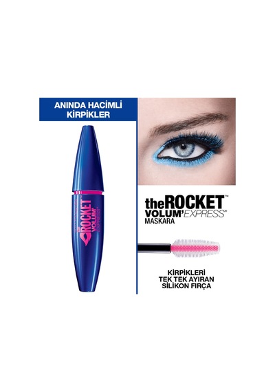 Maybelline New York Volum Express Rocket Maskara Ekstra Siyah