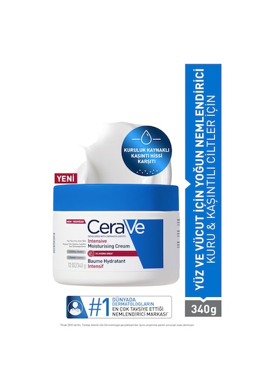 Cerave Intensive Moisturising Cream Baume Hydratant Yoğun Nemlendirici Krem 340 G