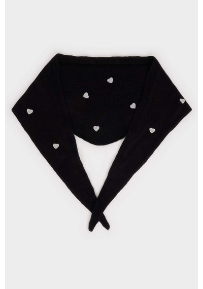Defacto Kadın Nakışlı Bandana H0481ax26smbk27 Siyah-bk27