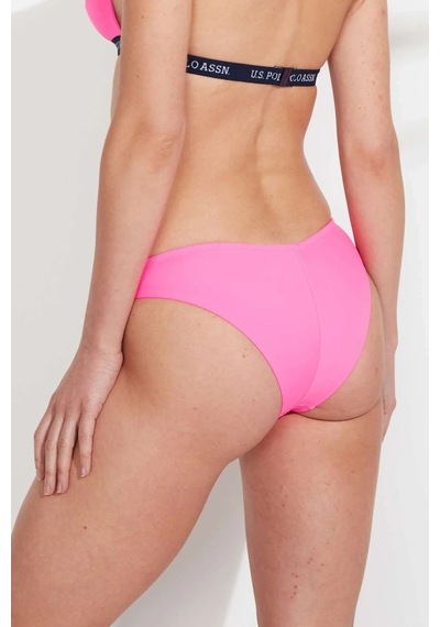 U.S. Polo Assn. Kadın Pembe Brazilian Bikini Alt Pembe