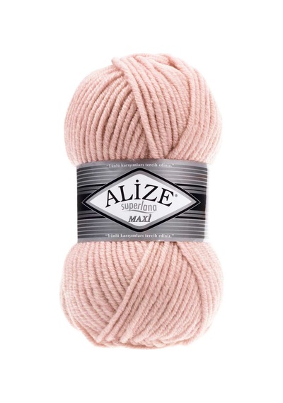 Alize Süperlana Maxi El Örgü İpi (5 Li Paket) - 523-Kristal Pink