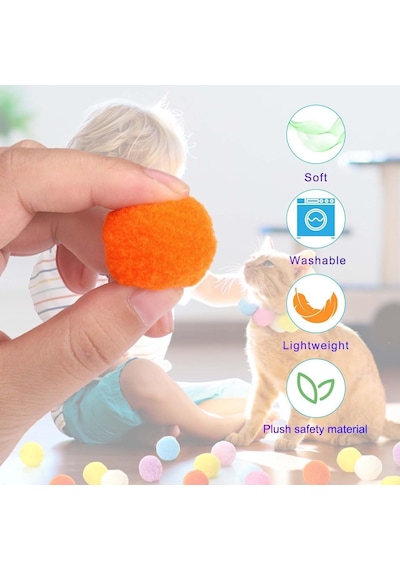Sogud İnteraktif Kedi Oyun Tabancası Renkli Peluş Toplu Kedi Oyuncak Tabancası Eğlenceli Kedi Aktivite Oyun