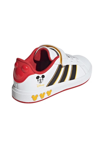 Adidas Adi Das Grand Court Mickey Whtcblackbogold Unisex Çocuk Beyaz Günlük Ayakkabı 31365 Beyaz
