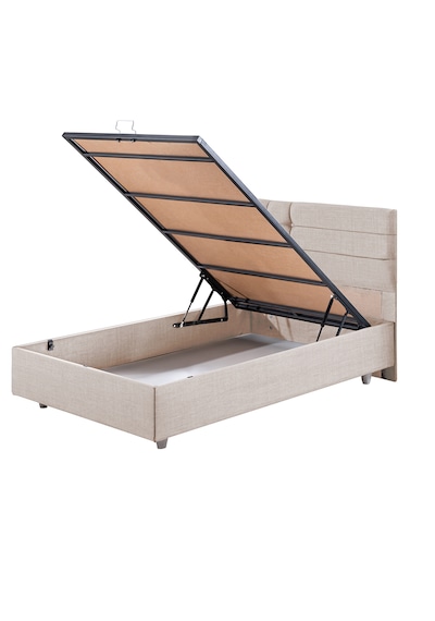 Viyana İkili Set, Viyana Tek Kişilik Baza Başlık Seti Krem 90 x 190