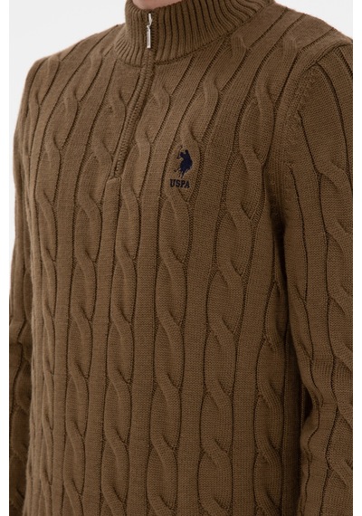 U.s. Polo Assn. Erkek Haki Kazak /triko 50297020-vr027 Haki