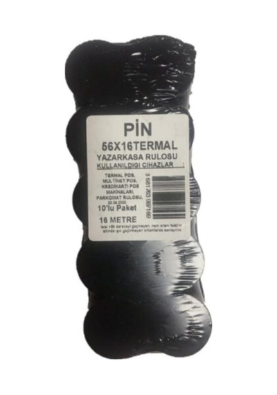 56x16 10 Adet 16 M Termal Yazarkasa Rulosu
