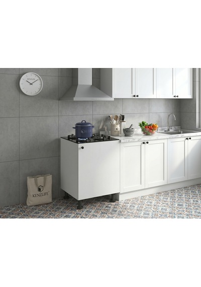 Kenzlife Ocak Dolabı Kamuranmdf Byz 85 60 56 Mutfak % 100 Mdf Gövde Arkalıksız Beyaz