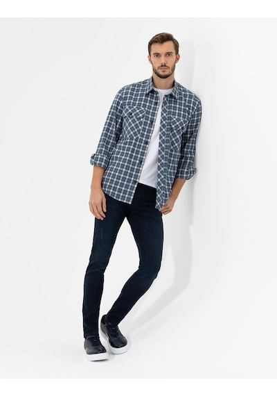 Pierre Cardin Erkek İndigo Gömlek Desenli 50259516-vr028 İndigo Pierre Cardin Erkek İndigo Gömlek Desenli 50259516-vr028 İndigo
